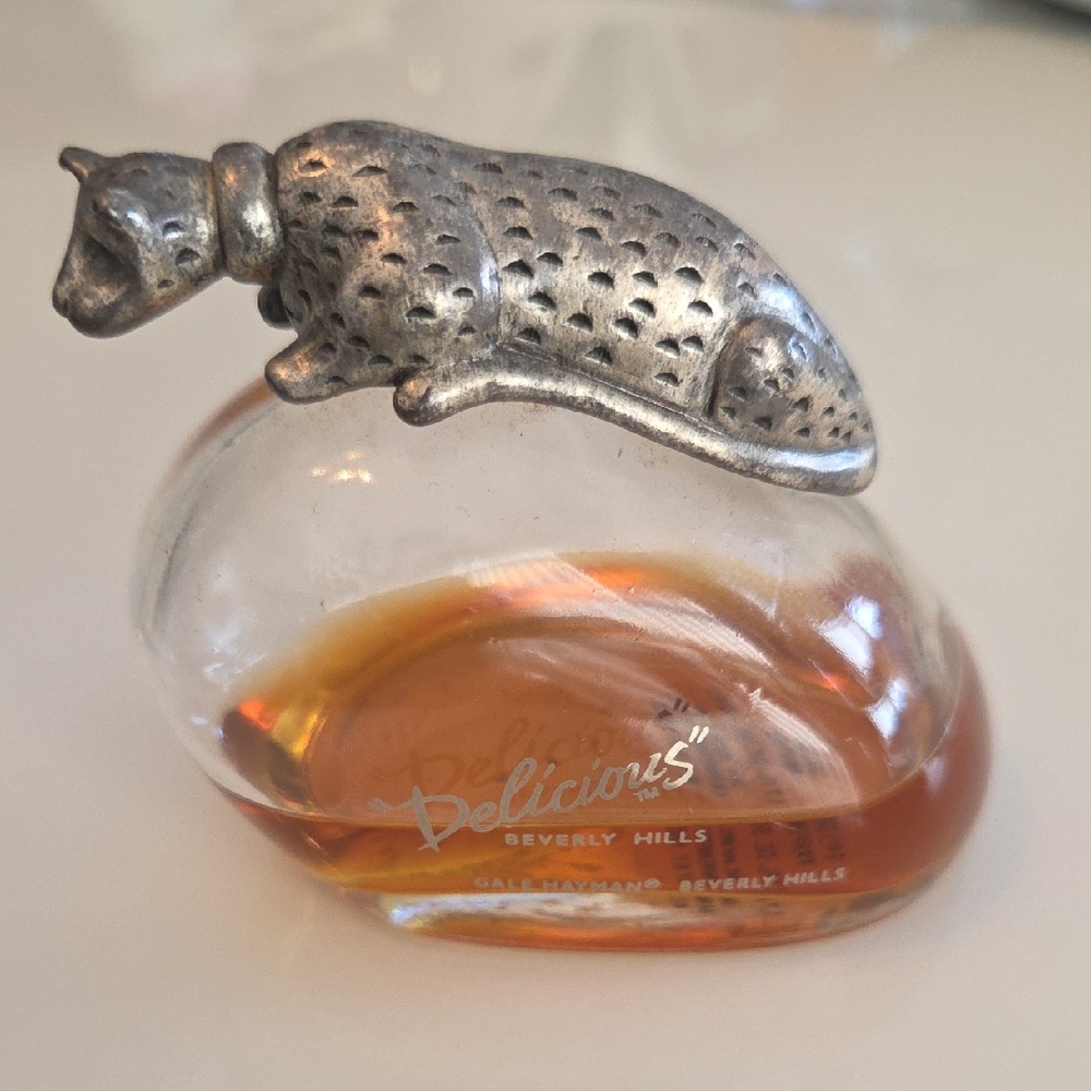 Delicious Silver Leopard Perfume Bottle